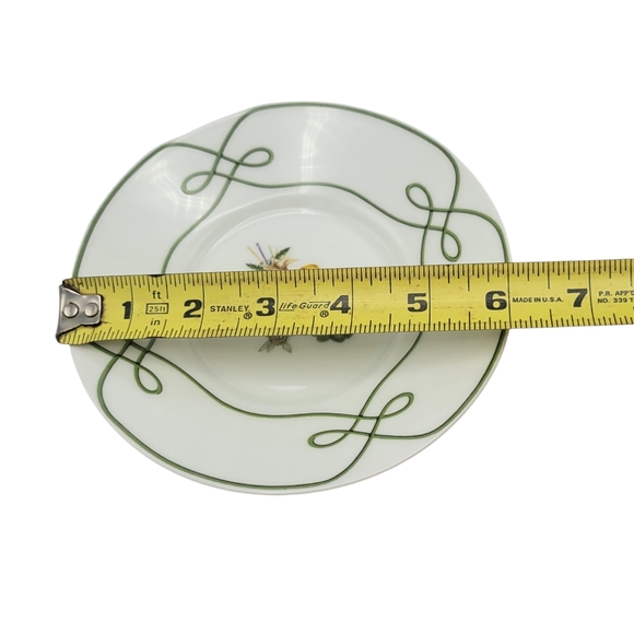 Vintage Raynaud Limoges France Ceralene Edelweiss Flat Cup & Saucer Set - Picture 9 of 10